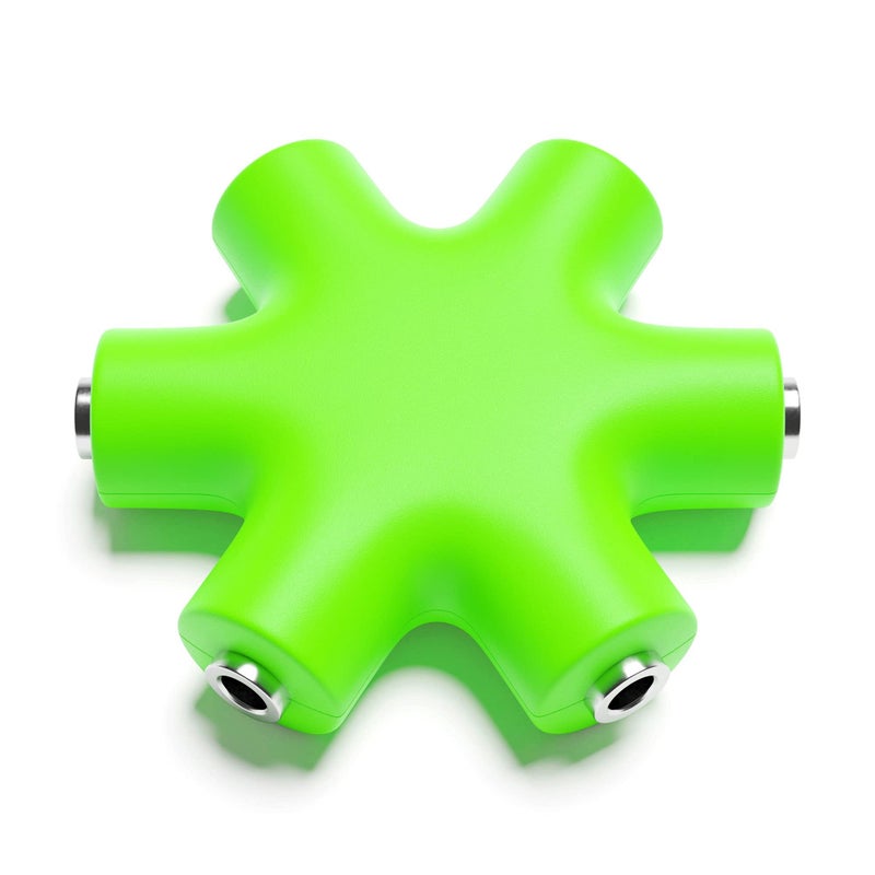 ExcelValley - Mono Patch Cable Splitter - TS 3.5mm 1/8" - Modular Synth Eurorack [Green] - Image 1